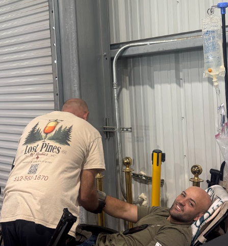 IV Medics booth at Hyperloop Plaza