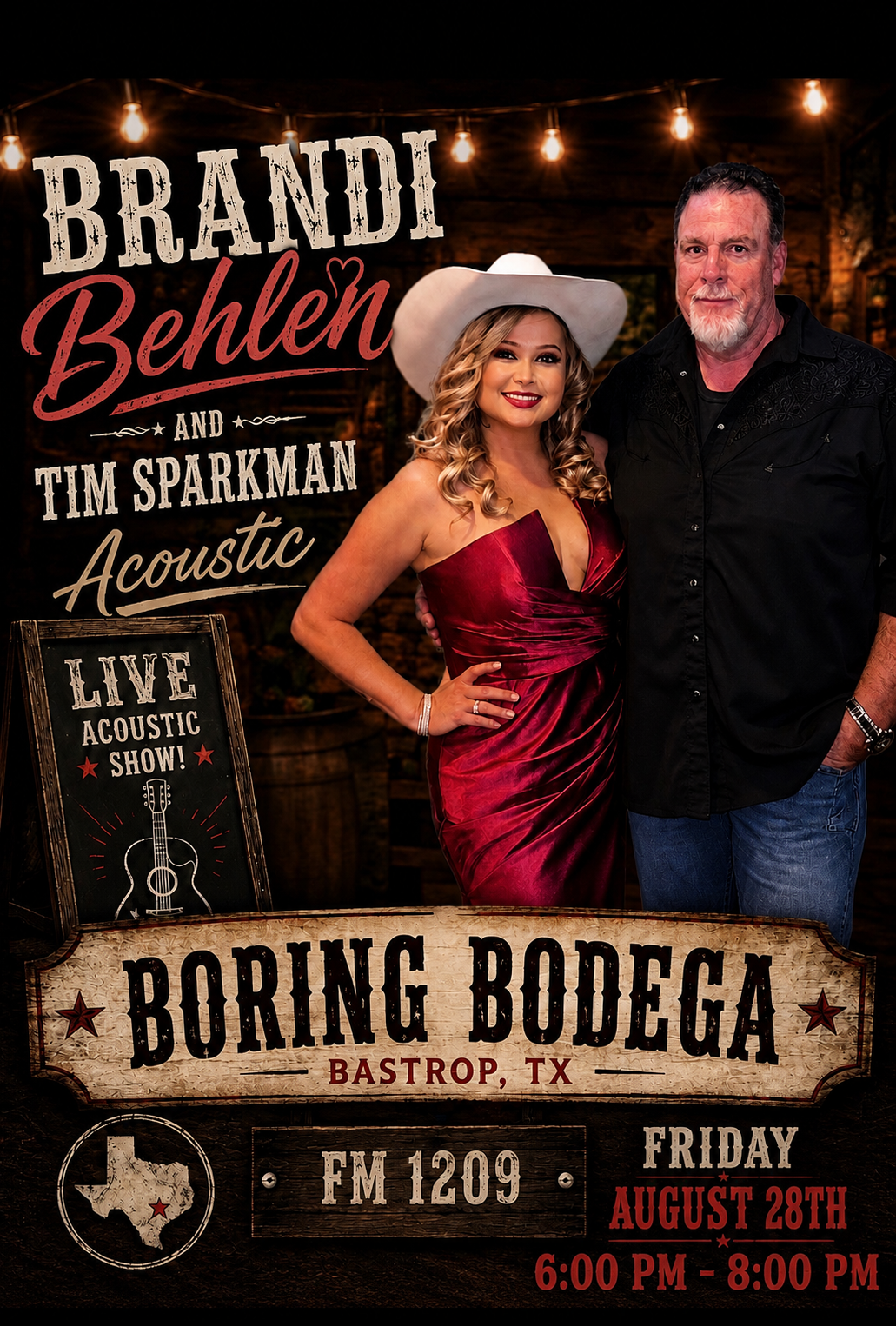 Live Music: Brandi Behlen & Tim Sparkman