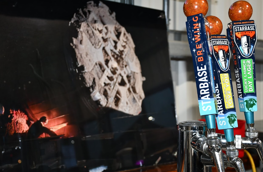 Starbase Brewing taps at the bar