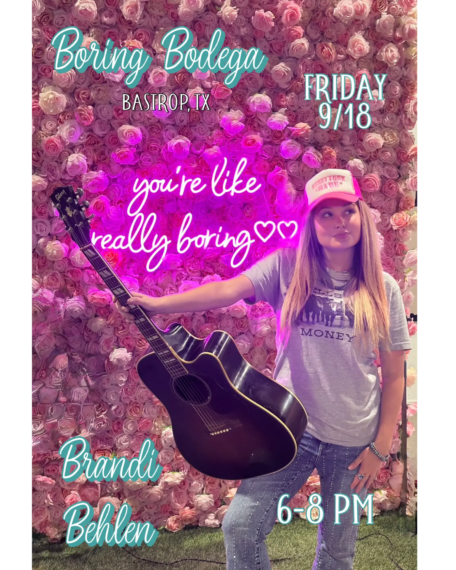 Brandi Behlen live at The Boring Bodega, Friday 9/18, 6-8 PM